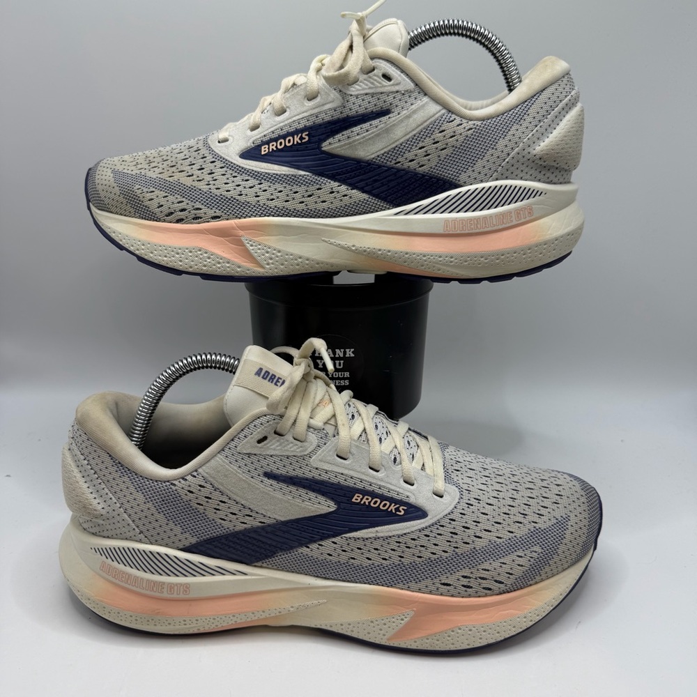 Brooks Adrenaline GTS 24 Women’s Running Shoes Gray Blue Size 10B